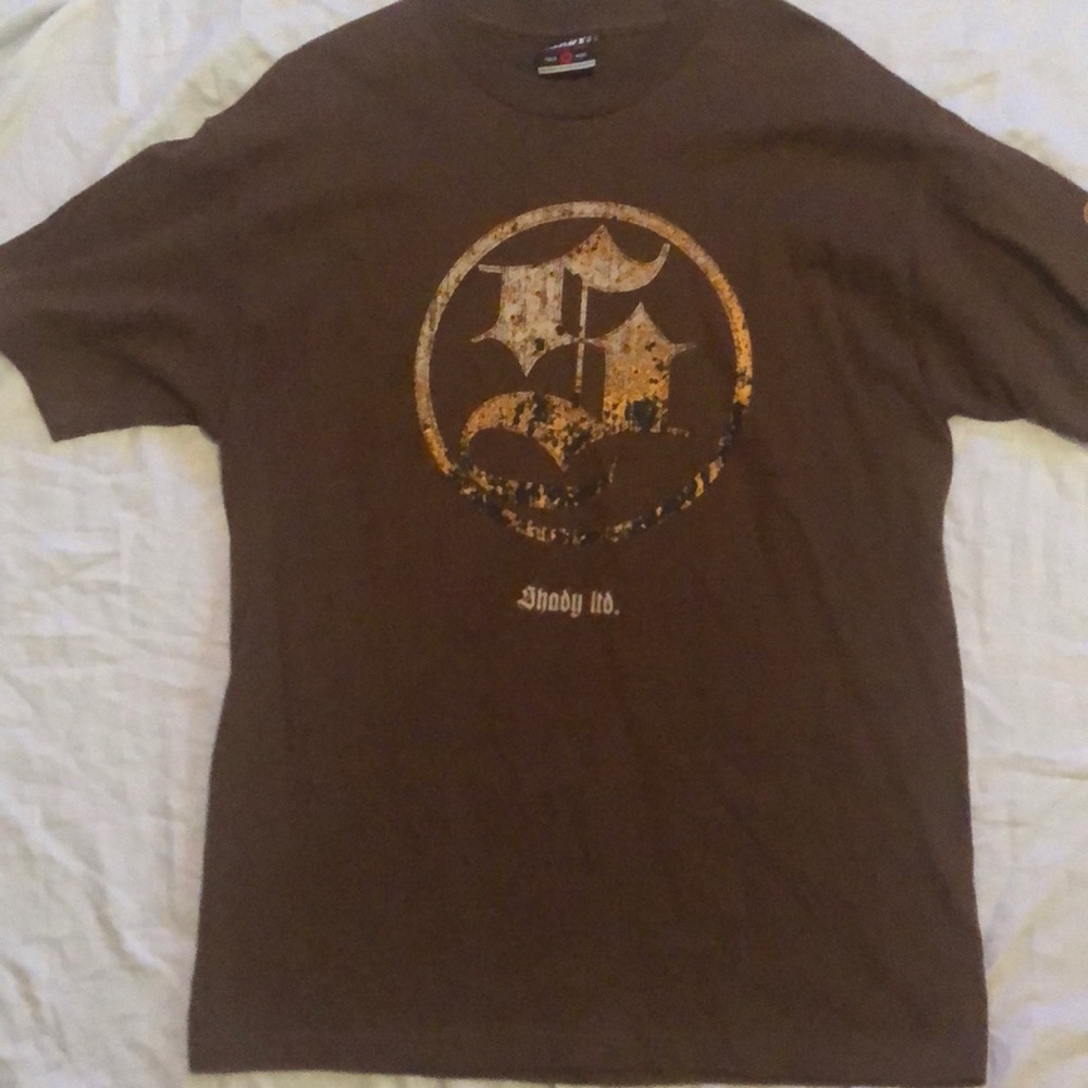 Eminem Shady Ltd. Brown graphic t -shirt